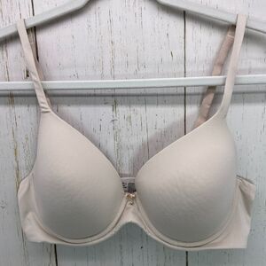Soma Embraceable Perfect Coverage Beige Lined T-shirt Underwire Bra Size 36C